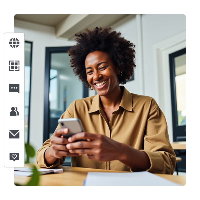 Guide viewers to the right in-app content icon